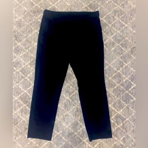 Zara simple black pant straight leg ankle length XL